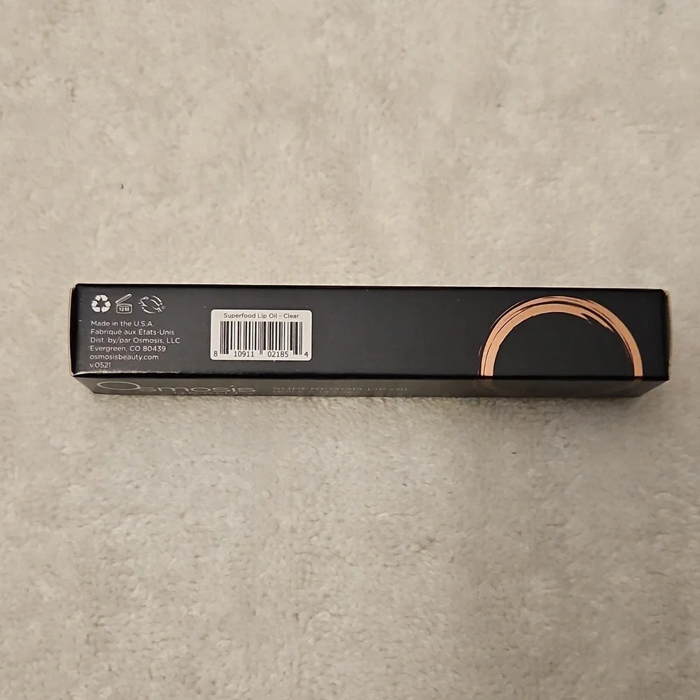 Osmosis Beauty Lip Oil Clear Shade Liquid‎ Formulation 0.12 oz 3.5 g Hydrating